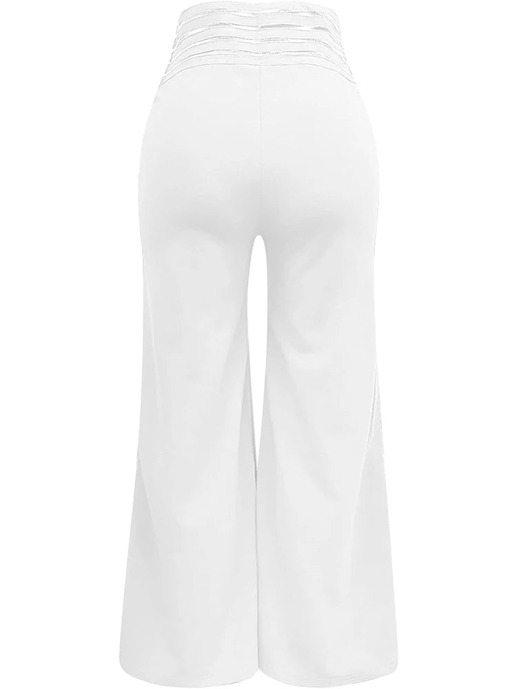 Elegant High Waist Flared Women Pants