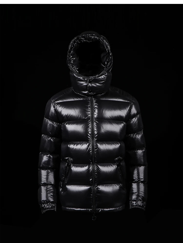 Men Down Jacket Coat Fashion Male Down Coat Hooded Men