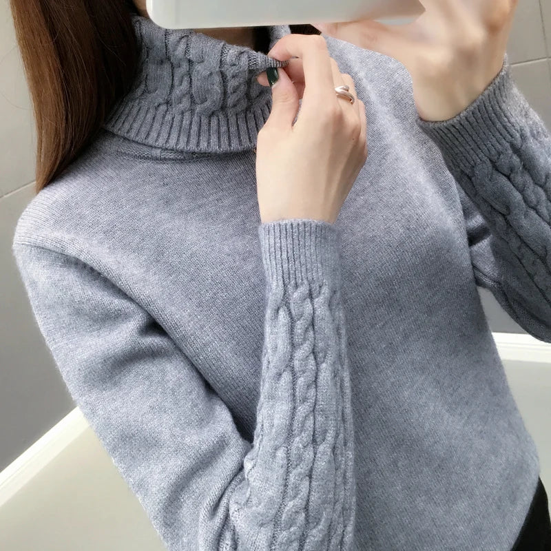 Women Sweater Turtleneck Pullovers