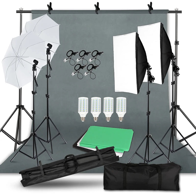 Photography Photo Studio Softbox Lighting Kit