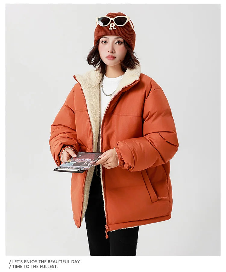 Winter Men Lamb Wool Outdoor Jackets