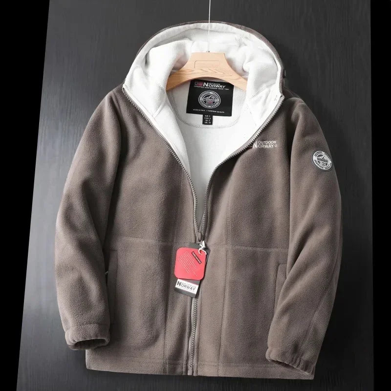 Winter Fleece Jacket Casual Hooded  Polar Jackets