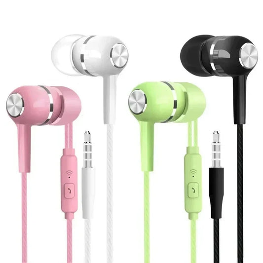 Wired Earphones with Microphone Bass HiFi Stereo