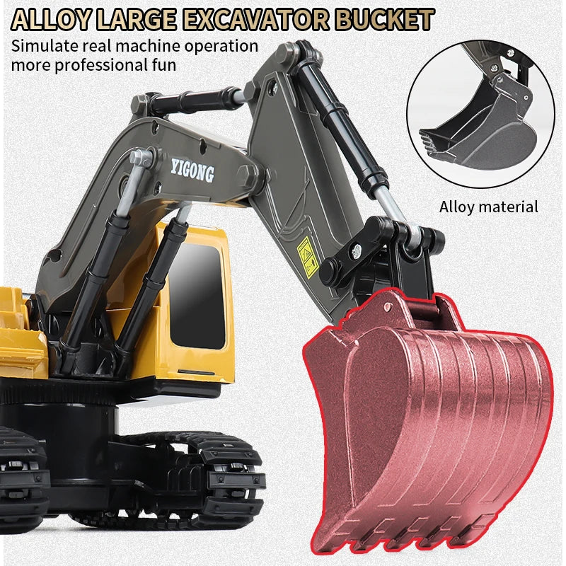 Remote Control Excavator Dump Truck RC Model Car Toy