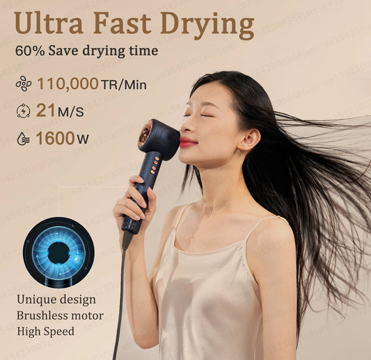 Super Hair Dryer 220V Leafless Hair dryer Personal Hair Care Styling Negative Ion Tool