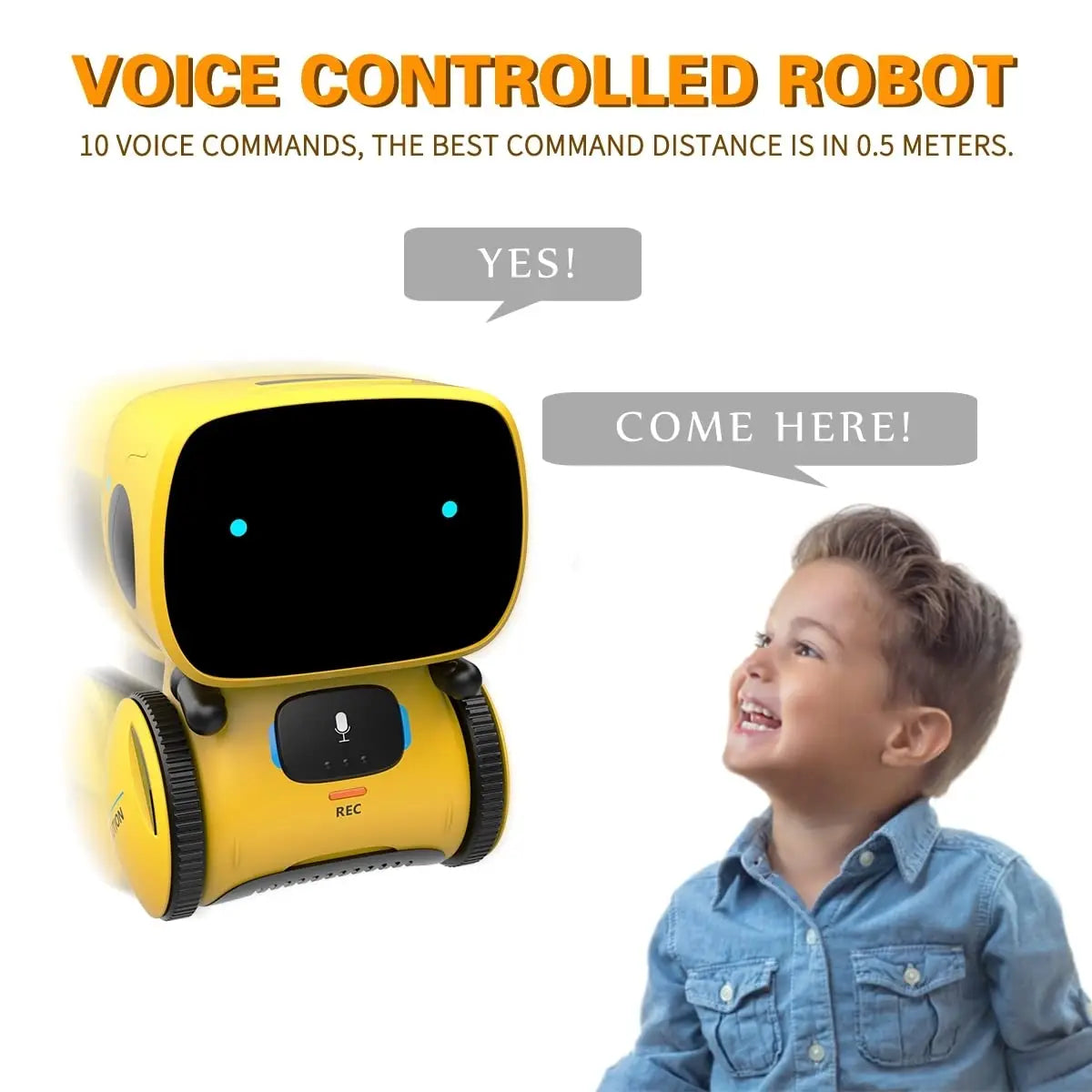 Yellow Smart Robot AT001 Toy