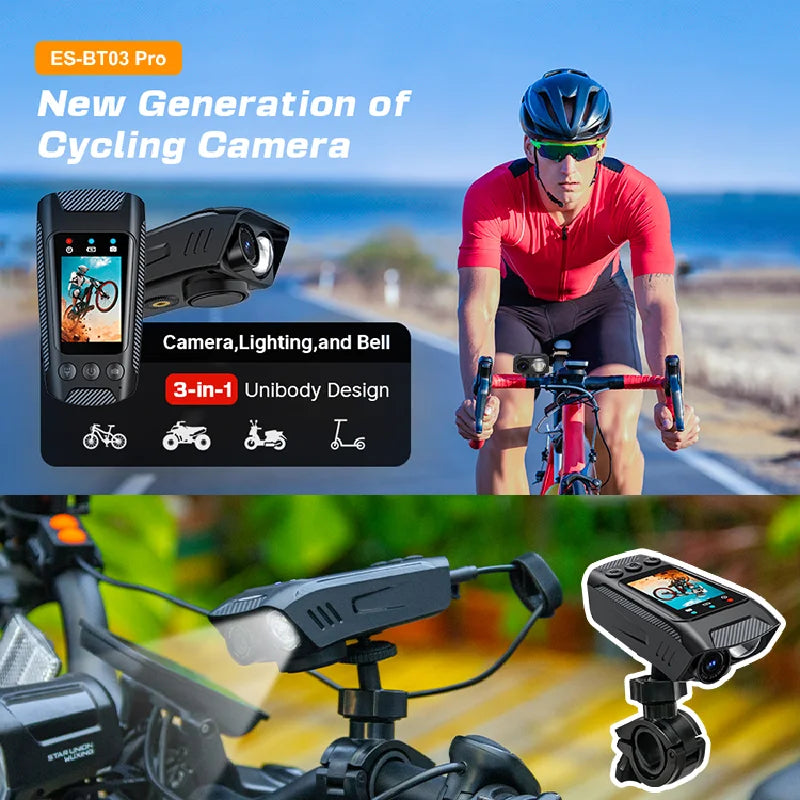 4K 60FPS Action Camera Outdoor Motorcycle Bike Helmet