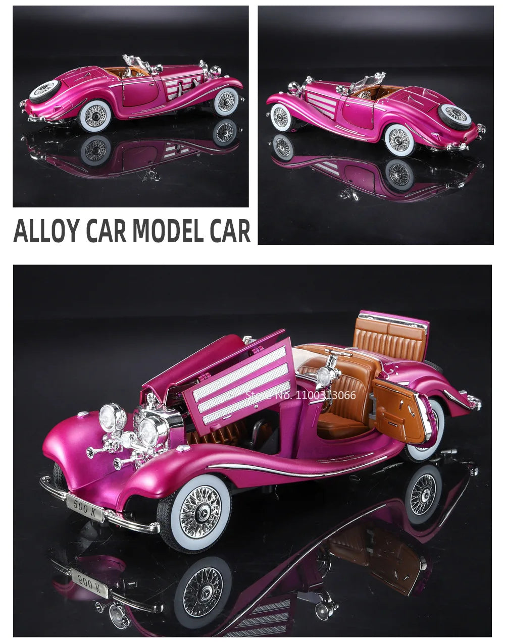 Scale 500K Vintage Car Model Toy