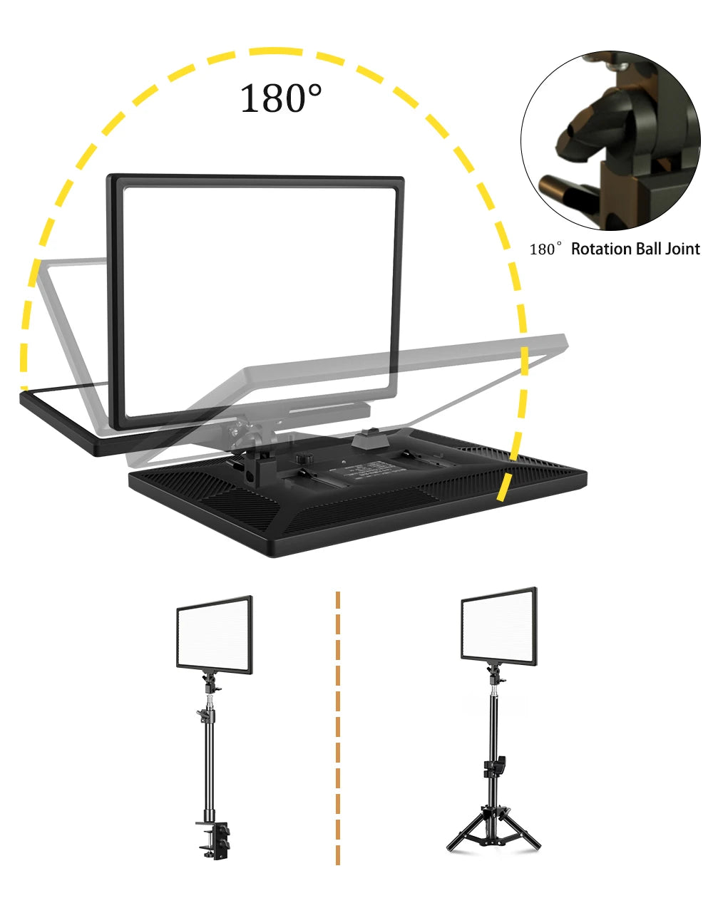 14'' LED Video Light Photography Selfie Dimmable Panel Lighting Photo