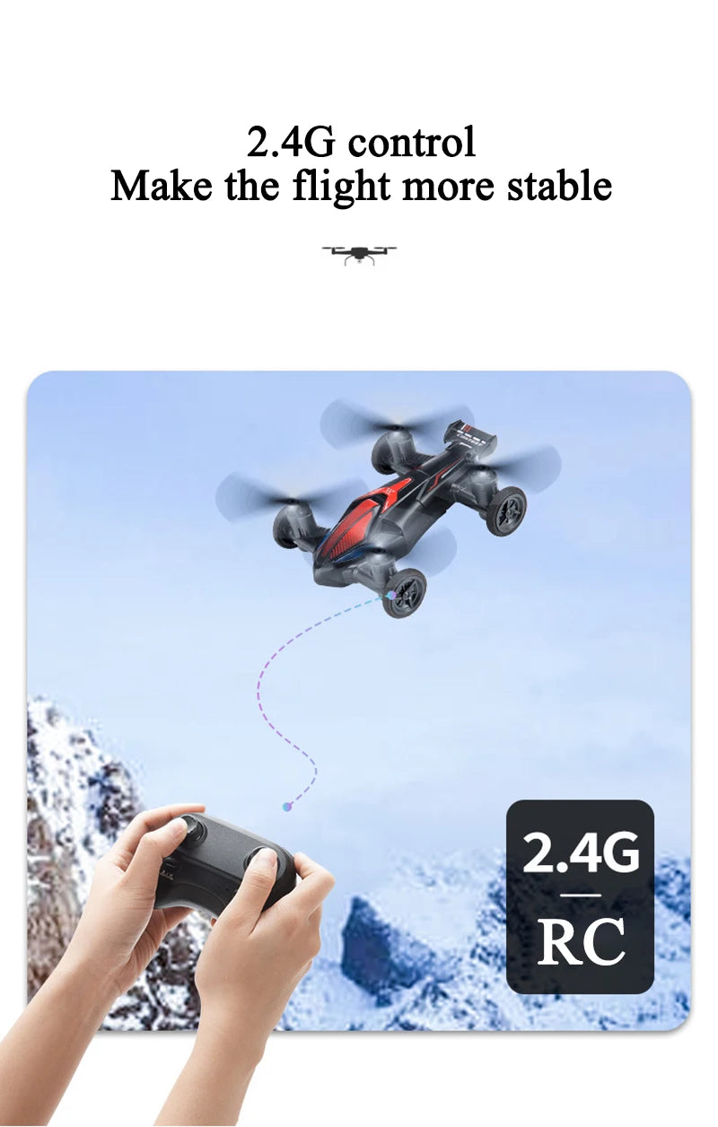 Land-Air Mini Drone Plane Aircraft Dual-Mode