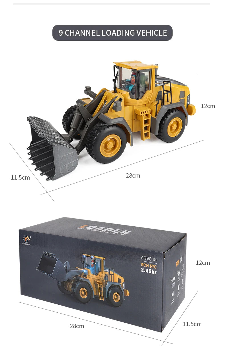 Remote Control Excavator Dump Truck RC Model Car Toy