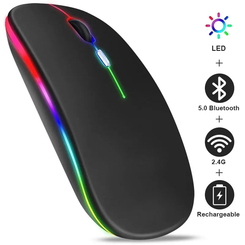 Wireless Mouse RGB Rechargeable