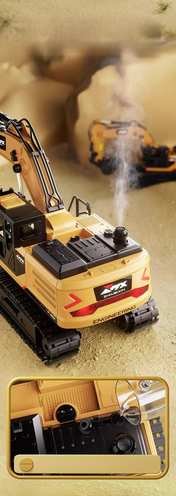 RC Excavator Dumper Car 2.4G Remote Control