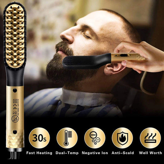 Men Beard Hair Straightening Brush