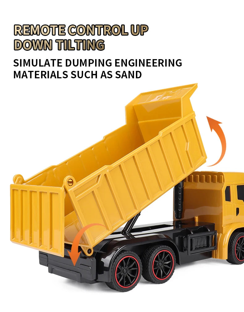 Remote Control Excavator Dump Truck RC Model Car Toy