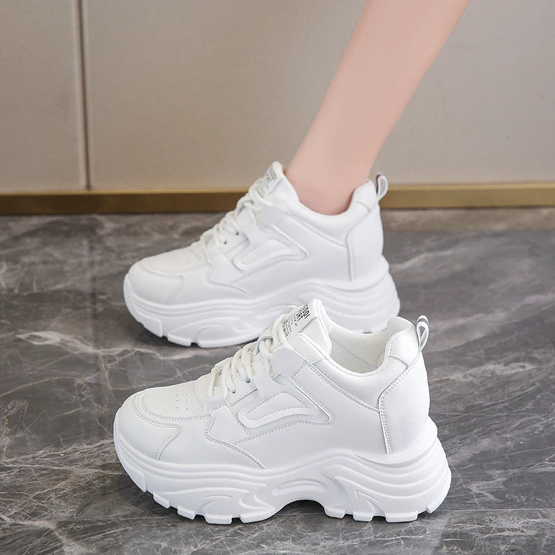 White  Women's Sneakers 2024