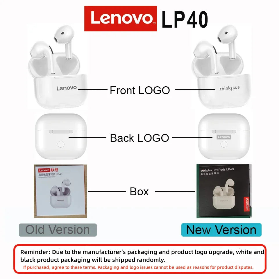 Original Lenovo LP40 wireless headphones