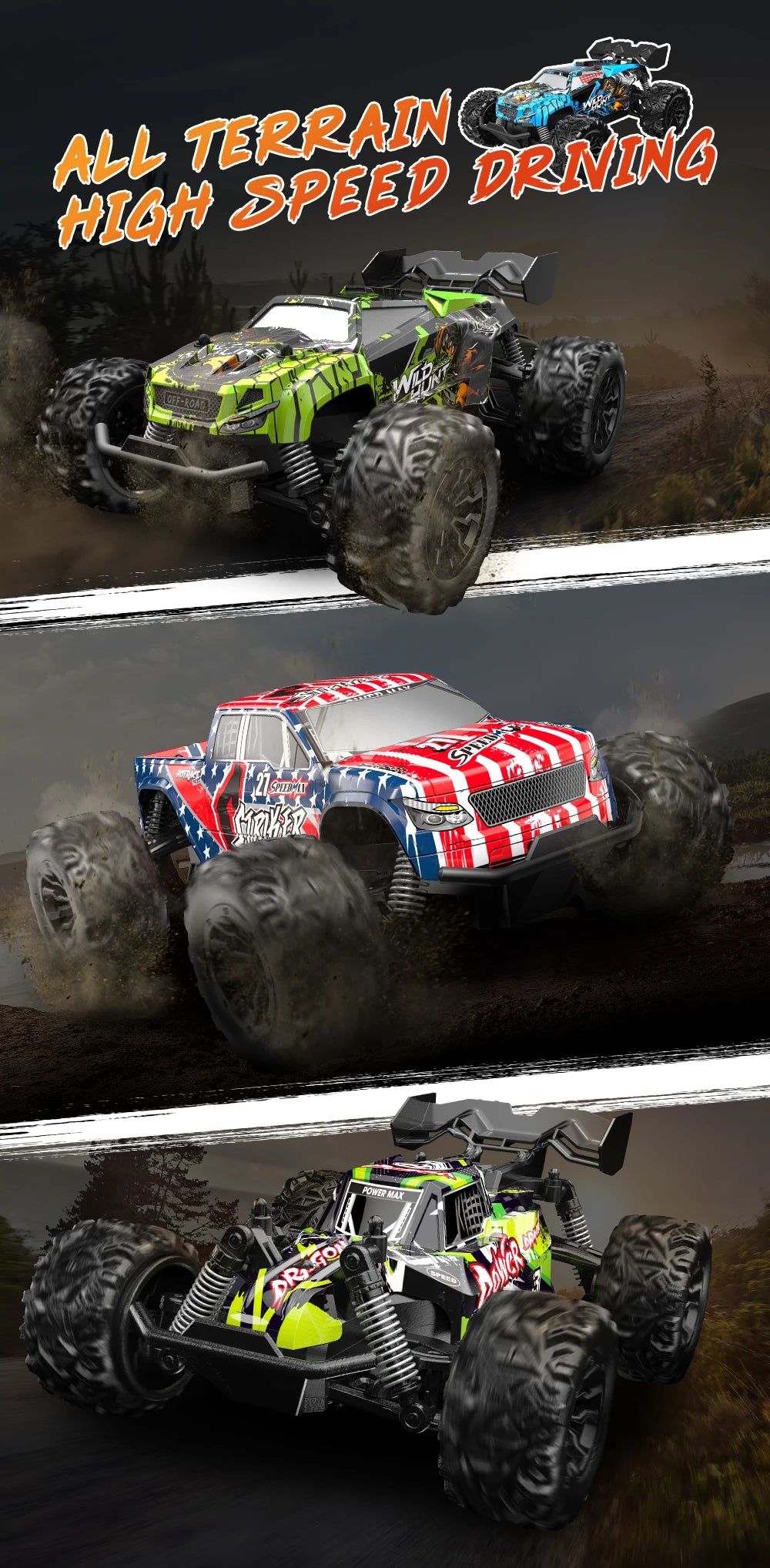 Off Road RC Car 2.4G Radio Remote Control Cars