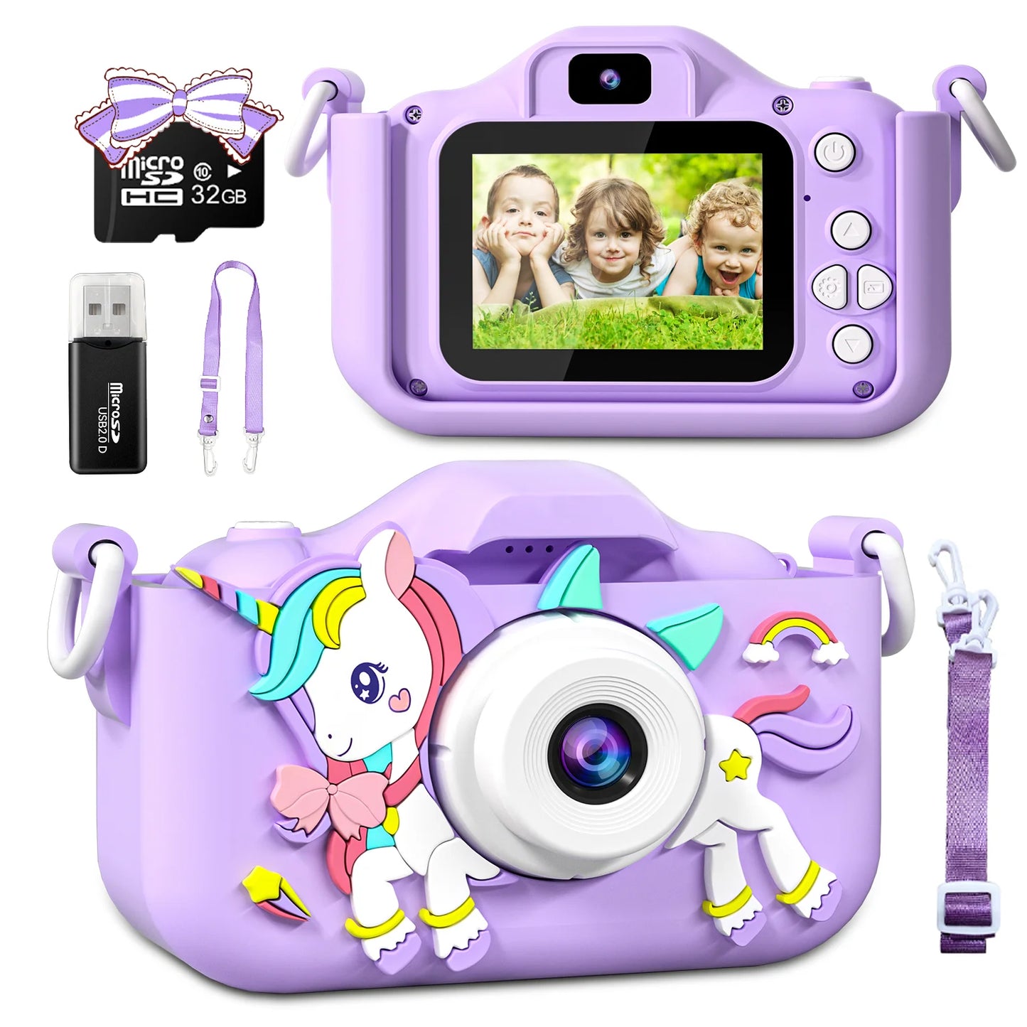 Kids Mini Camera Cartoon Unicorn Toys