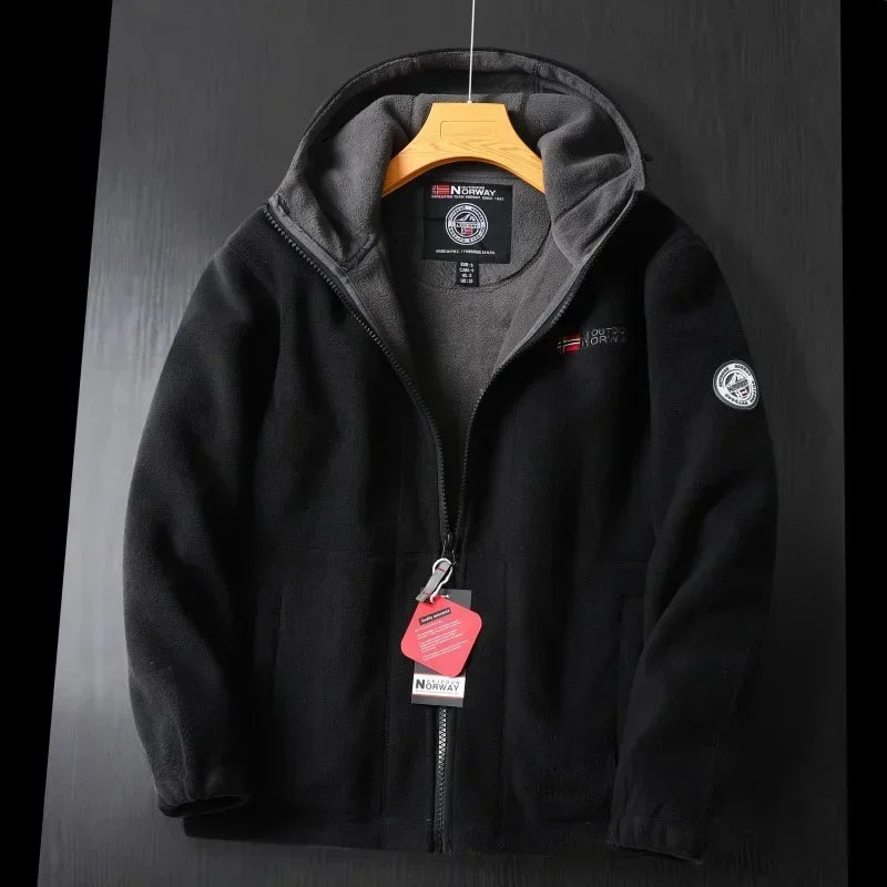 Winter Fleece Jacket Casual Hooded  Polar Jackets