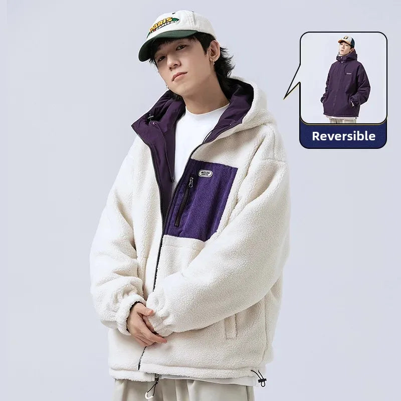 Factory Direct Double-Sided Wearable Cotton Jacket For Men