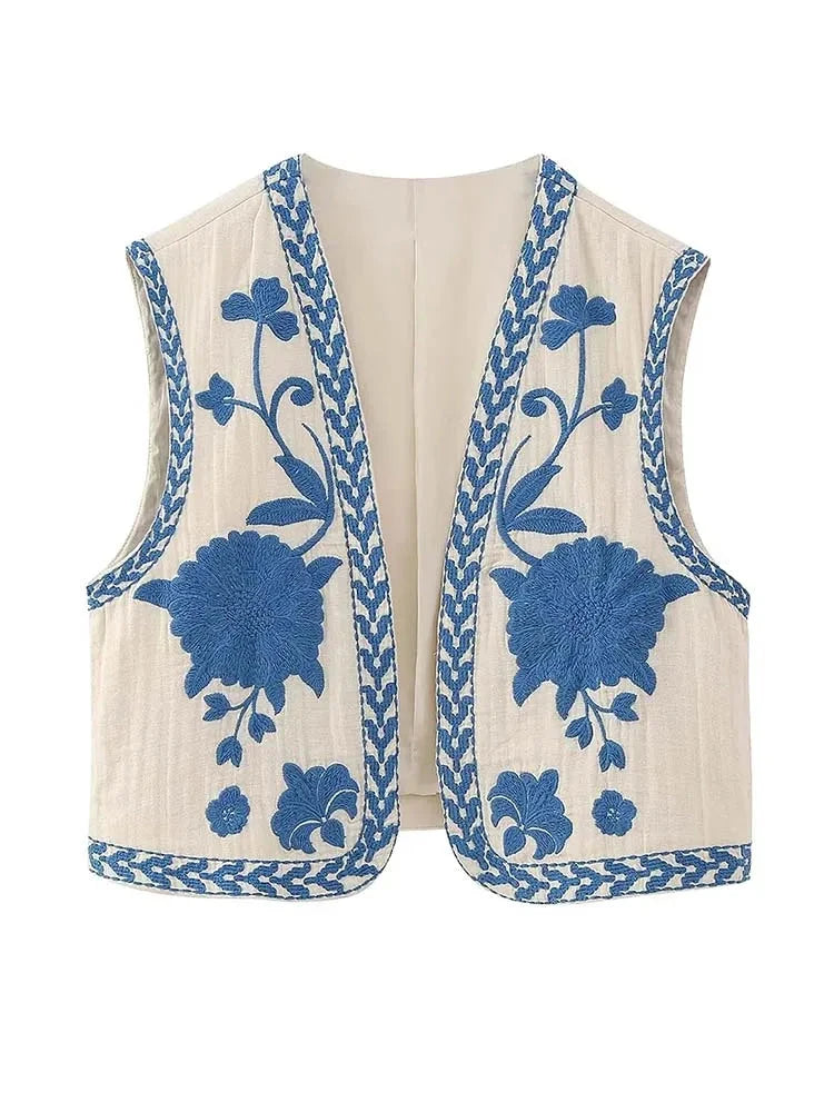 Vest Vintage Sleeveless Waistcoat