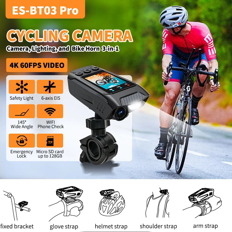 4K 60FPS Action Camera Outdoor Motorcycle Bike Helmet