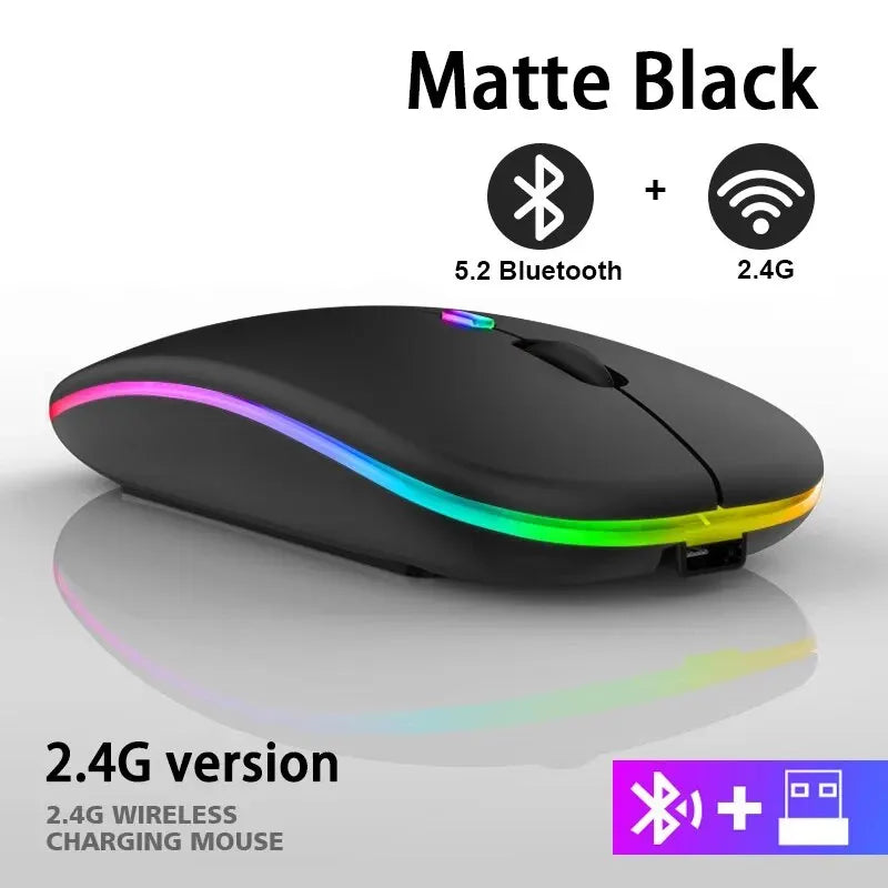 Wireless Mouse RGB Rechargeable