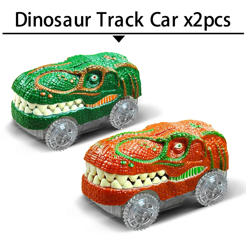 Magic Climbing electric dinosaur car Track Railway Toy