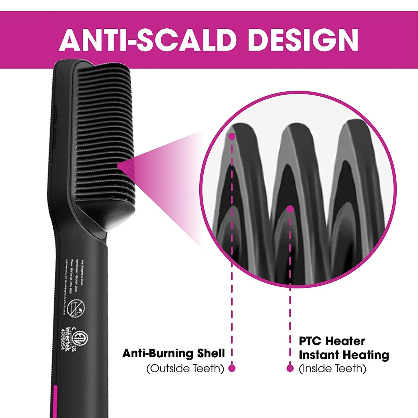 Mini Hair Straightener Hot Comb