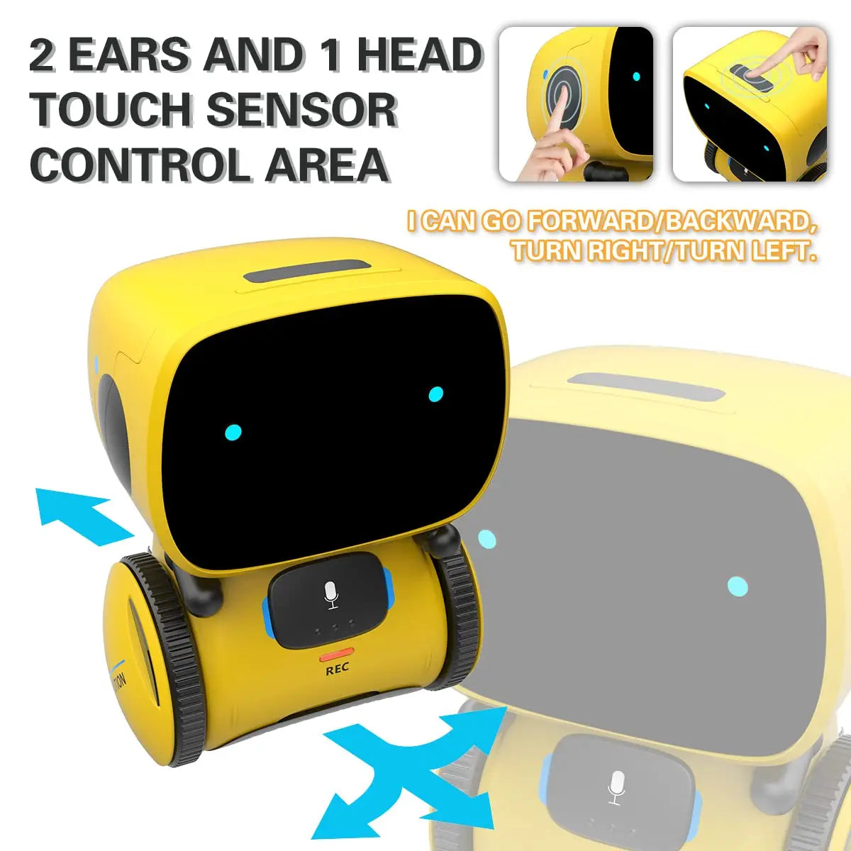 Yellow Smart Robot AT001 Toy