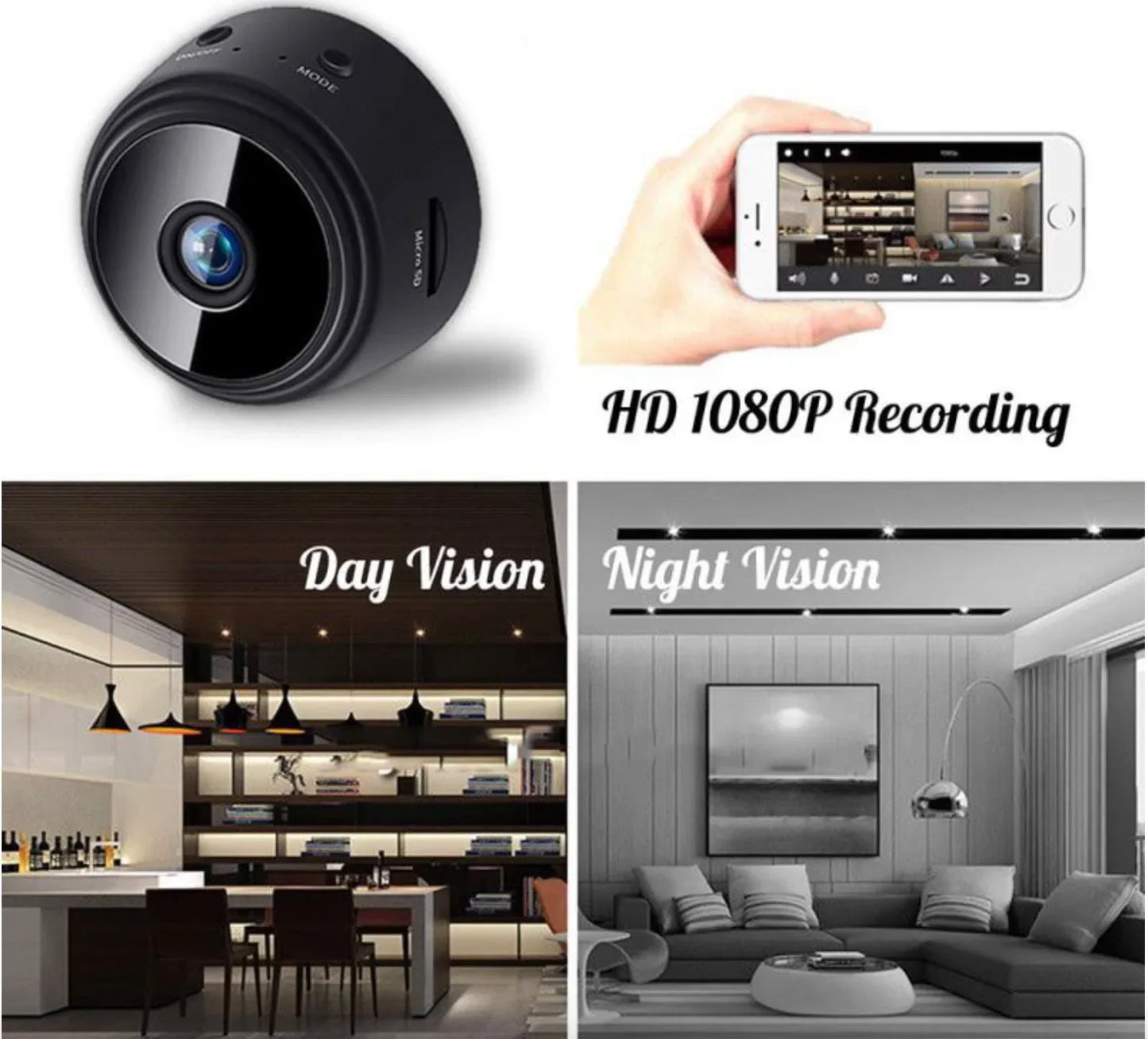 Mini Camera Original 1080P WiFi Monitoring Security Protection