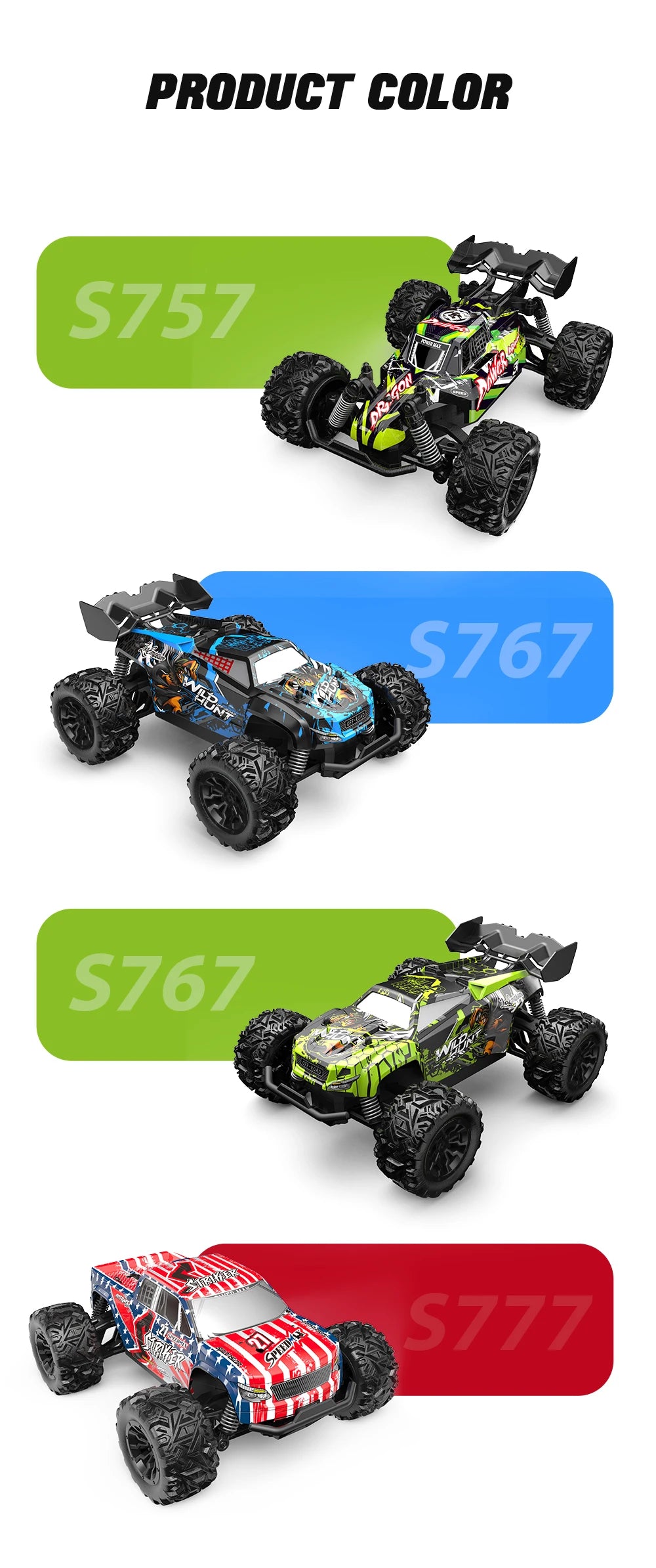 Off Road RC Car 2.4G Radio Remote Control Cars