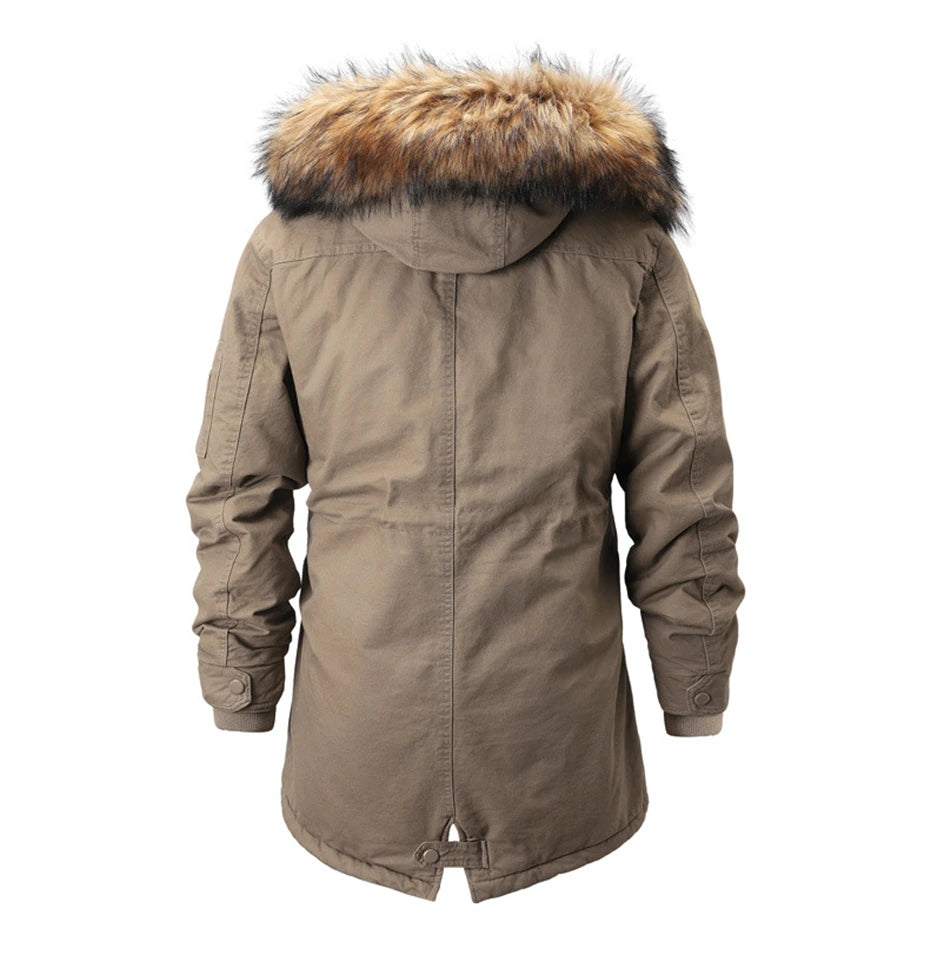 Winter Fleece Jacket Men Thick Cargo Jacket Coat Autumn Winter Warm Coat Male Fashion