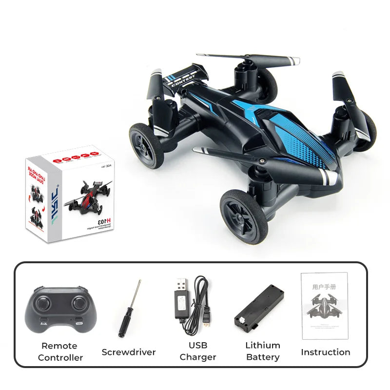 Land-Air Mini Drone Plane Aircraft Dual-Mode