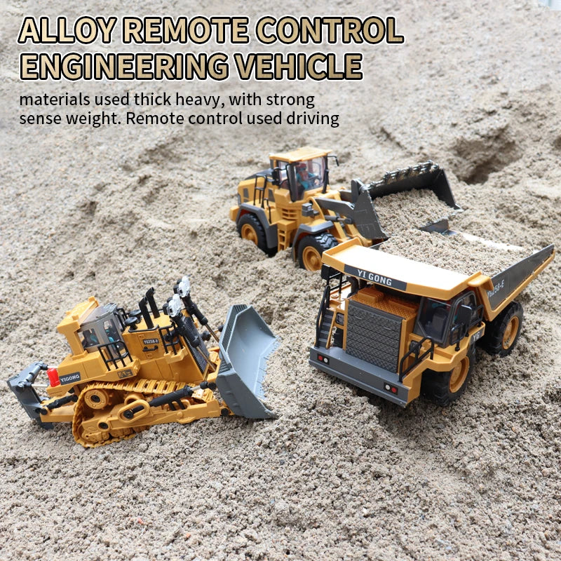 Remote Control Excavator Dump Truck RC Model Car Toy