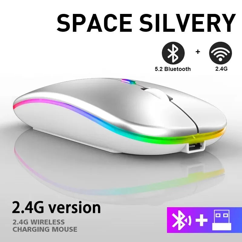 Wireless Mouse RGB Rechargeable