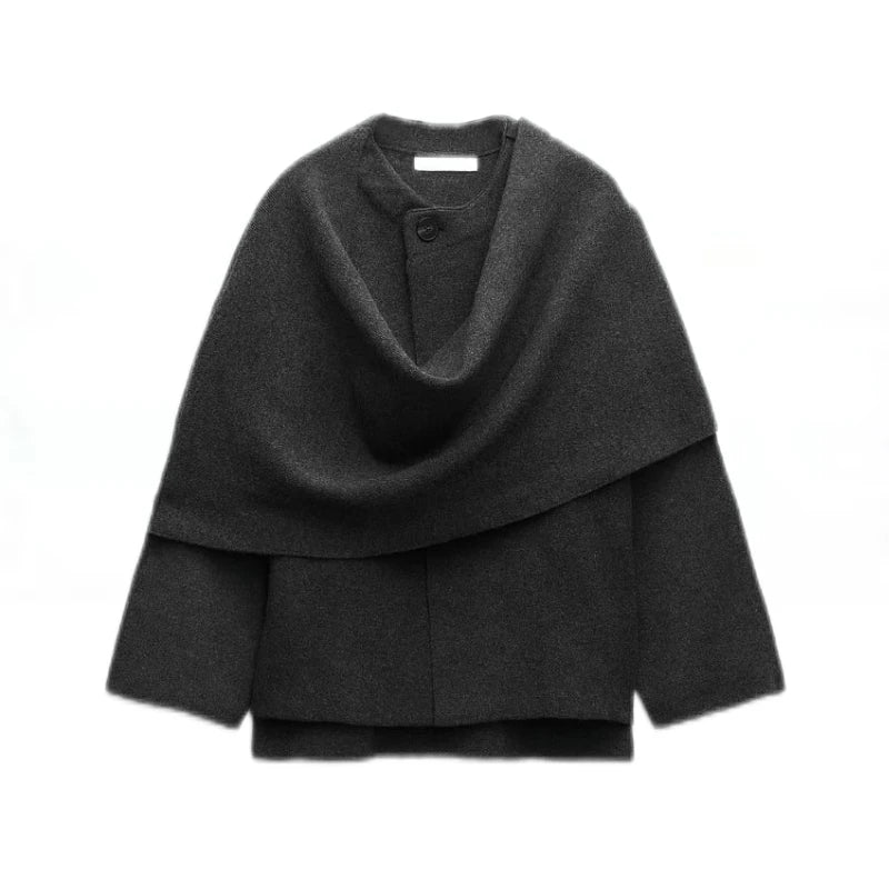 Women's Cape-style Cropped Jacket