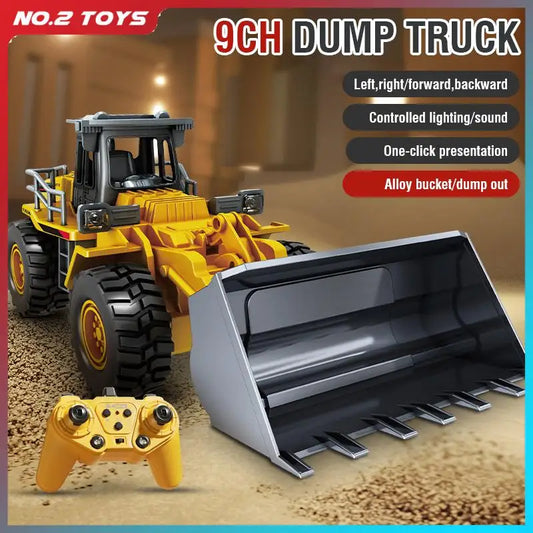 Alloy Remote Control Dump Truck Excavator Bulldozer