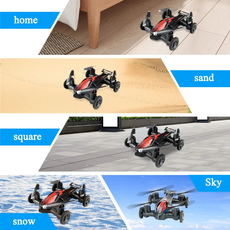 Land-Air Mini Drone Plane Aircraft Dual-Mode