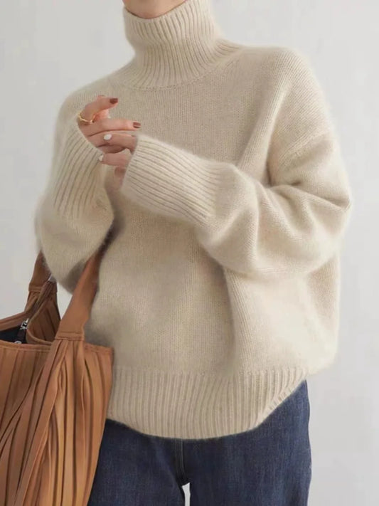 Turtleneck 100% pure cashmere women