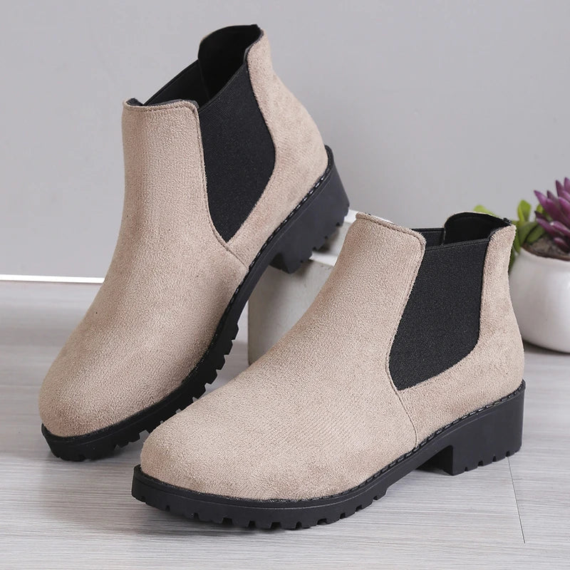 Women Boots Chunky Heel